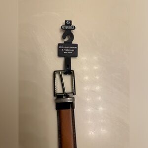 Roundtree & Yorke Belt Light Brown/ Black Reversible 48